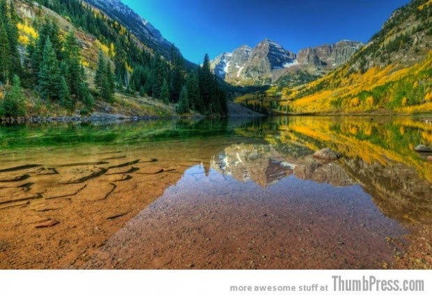 Mountain Lake Maroon Bells, Colorado, USA picture