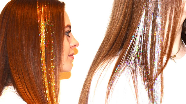 Beauty Experts Tips Hair Tinsel Extensions Celebrate With
