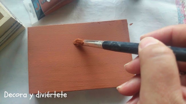 caja vintage , DIY, manualidad , decorar caja madera , pintura , crochet, ganchillo