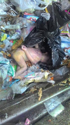 3 Photos: Baby found stuffed in plastic bag and thrown into dumpster