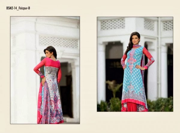 Blossom Crinke Latest Lawn Summer Dresses Collection 2014 by Lala