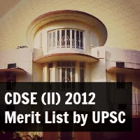 upsc cdse 2012 merit list