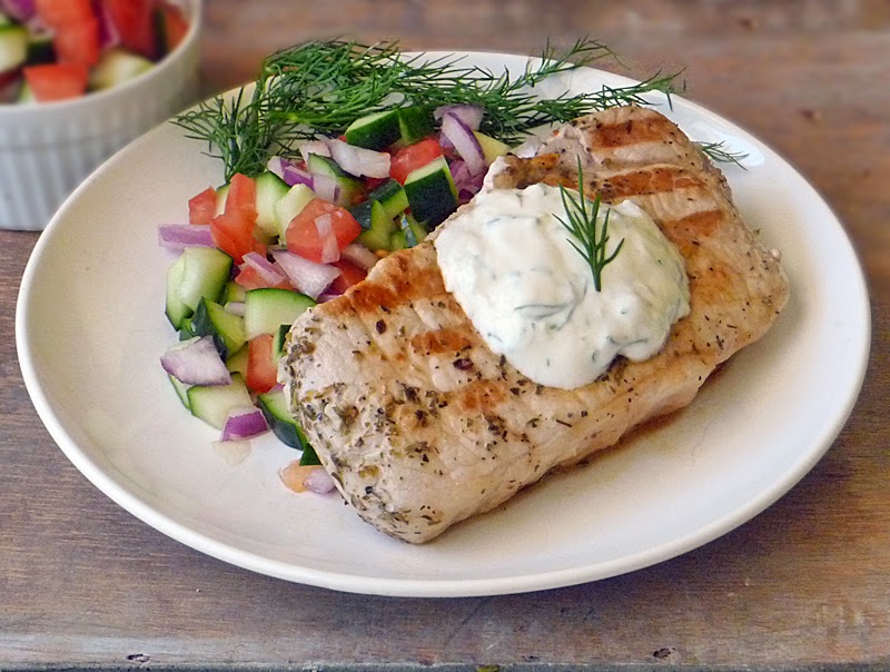 Greek Style Pork Chops | by Life Tastes Good #lowcarb #healthy