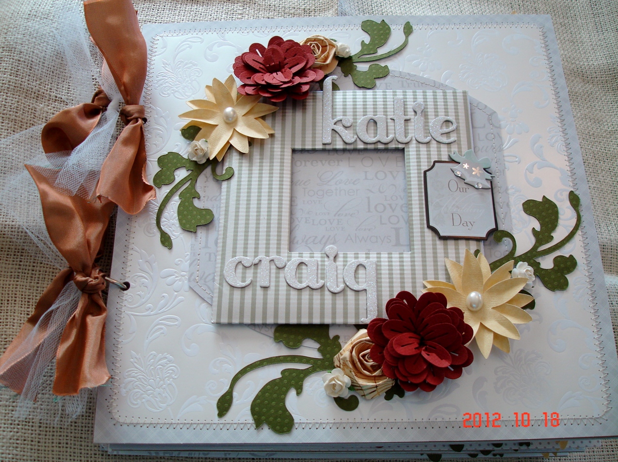 Scrapbooking by Phyllis Premade 12x12 Chipboard Wedding album