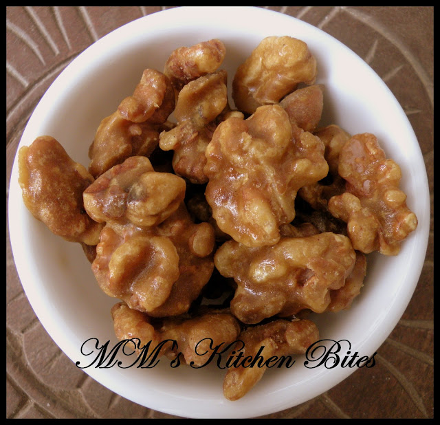 MM's Kitchen Bites Jaggery Coated Walnuts & Almonds....let the winter