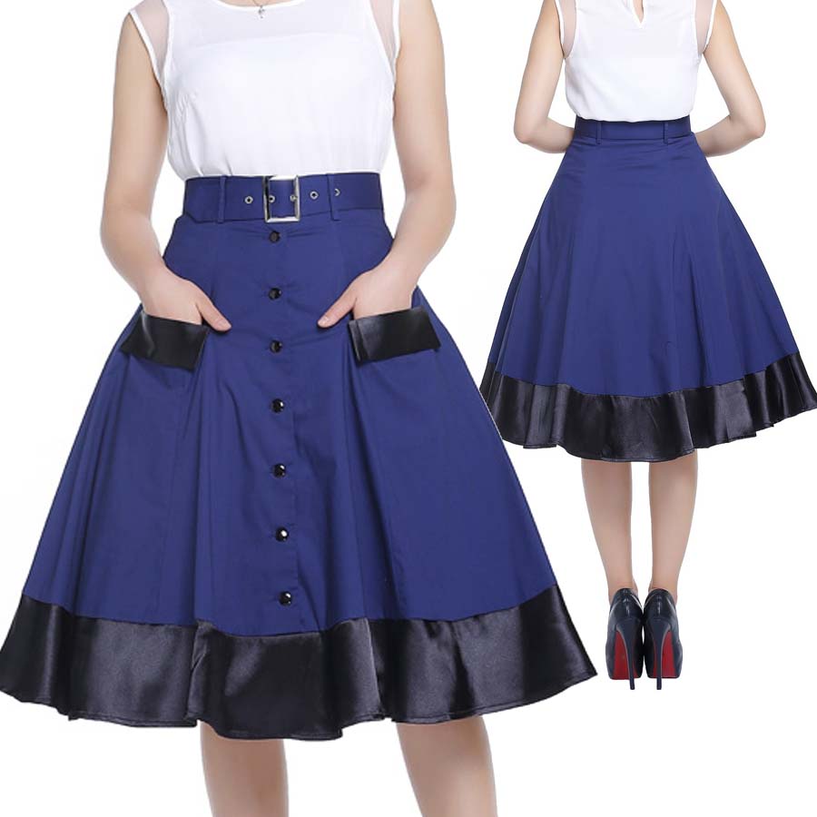 BlueBerry Hill Fashions: Pinup high Waist Skirts on sale | xs to 28 ...