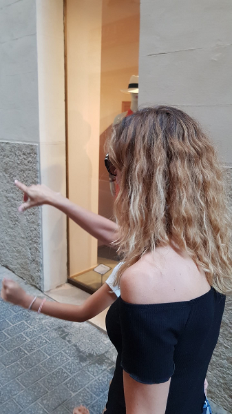 Falda larga estampada