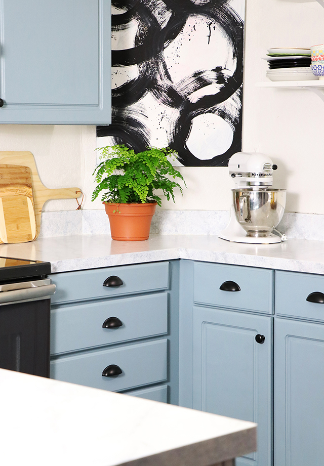 painted kitchen transformation