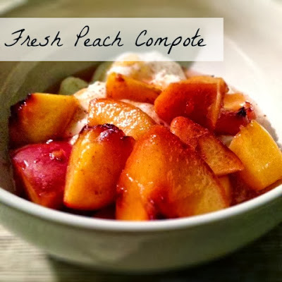 Fresh Peach Compote: Recipe from Lavende & Lemonade