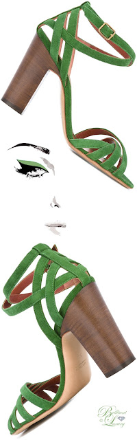 ♦Michel Vivien green Folco sandal #pantone #shoes #green #brilliantluxury