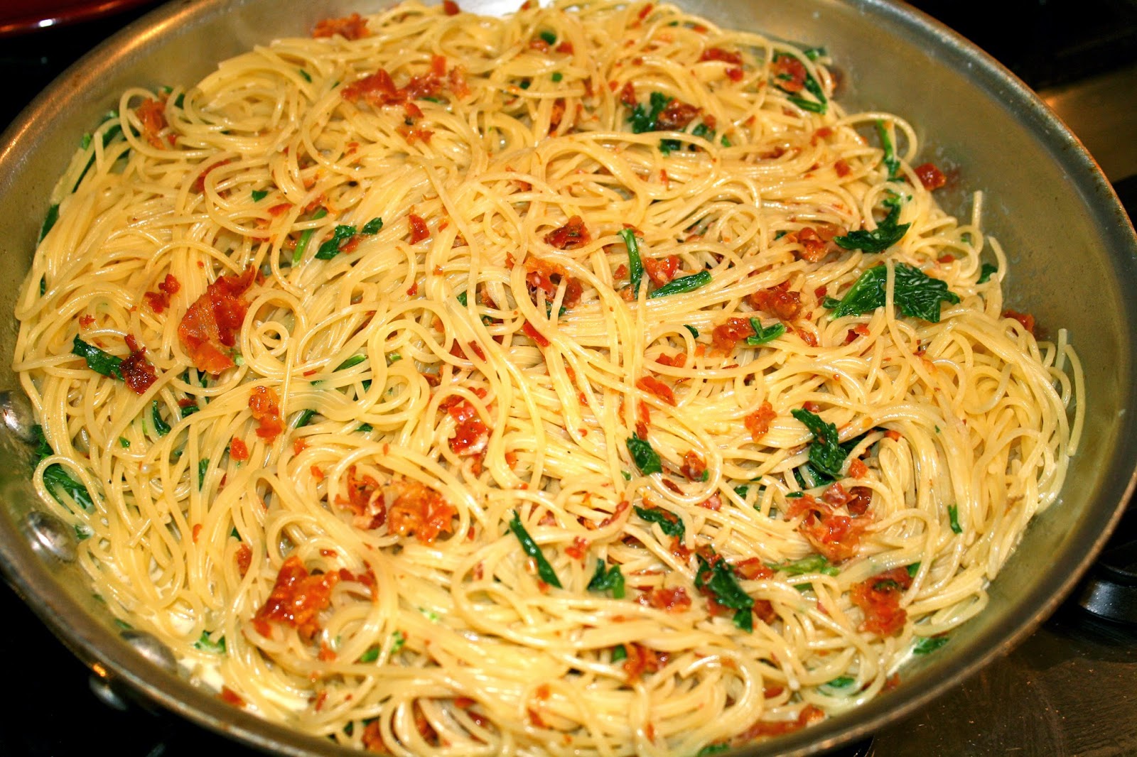 Pasta with Arugula Pancetta Recipe
