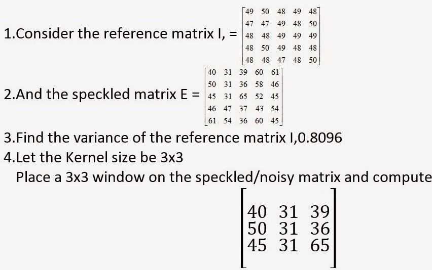 Lee filter IMAGE PROCESSING