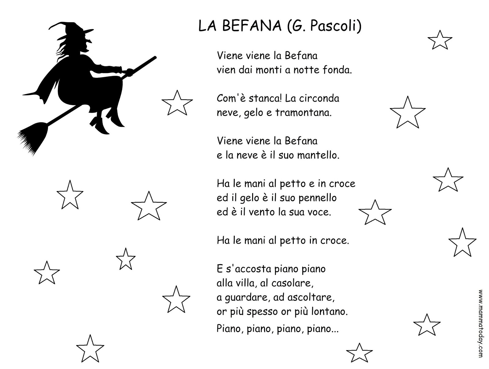 Filastrocche Sulla Befana E Sull Epifania Per Bambini Mamma Today Una Mamma Di Oggi