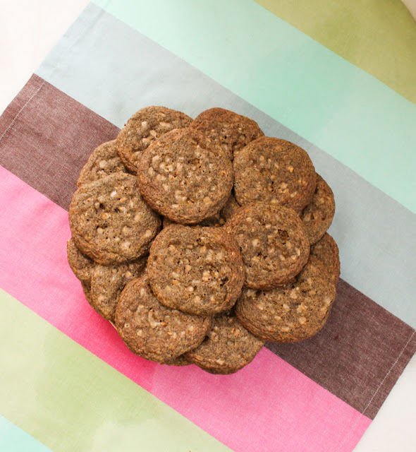 Food Lust People Love: Buckwheat toffee cookies are chewy, sweet and delicious. As an added bonus, if such a thing matters to you, they are naturally gluten free.
