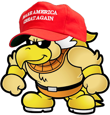 Rawk Hawk: Make America Great Again Rawk Hawk Make America Great Again Donald Trump hat Paper Mario