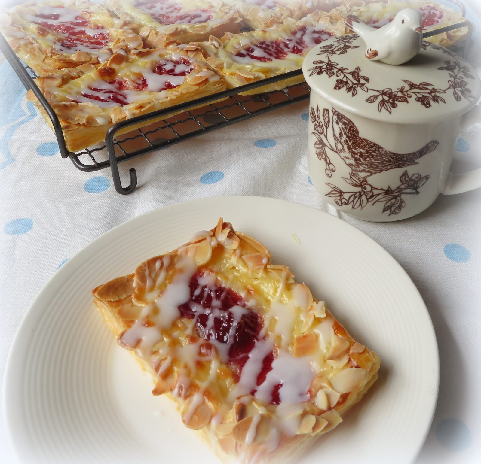 The English Kitchen Strawberry Almond Cream Cheese Danish