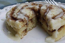 Cinnamon Roll Pancakes