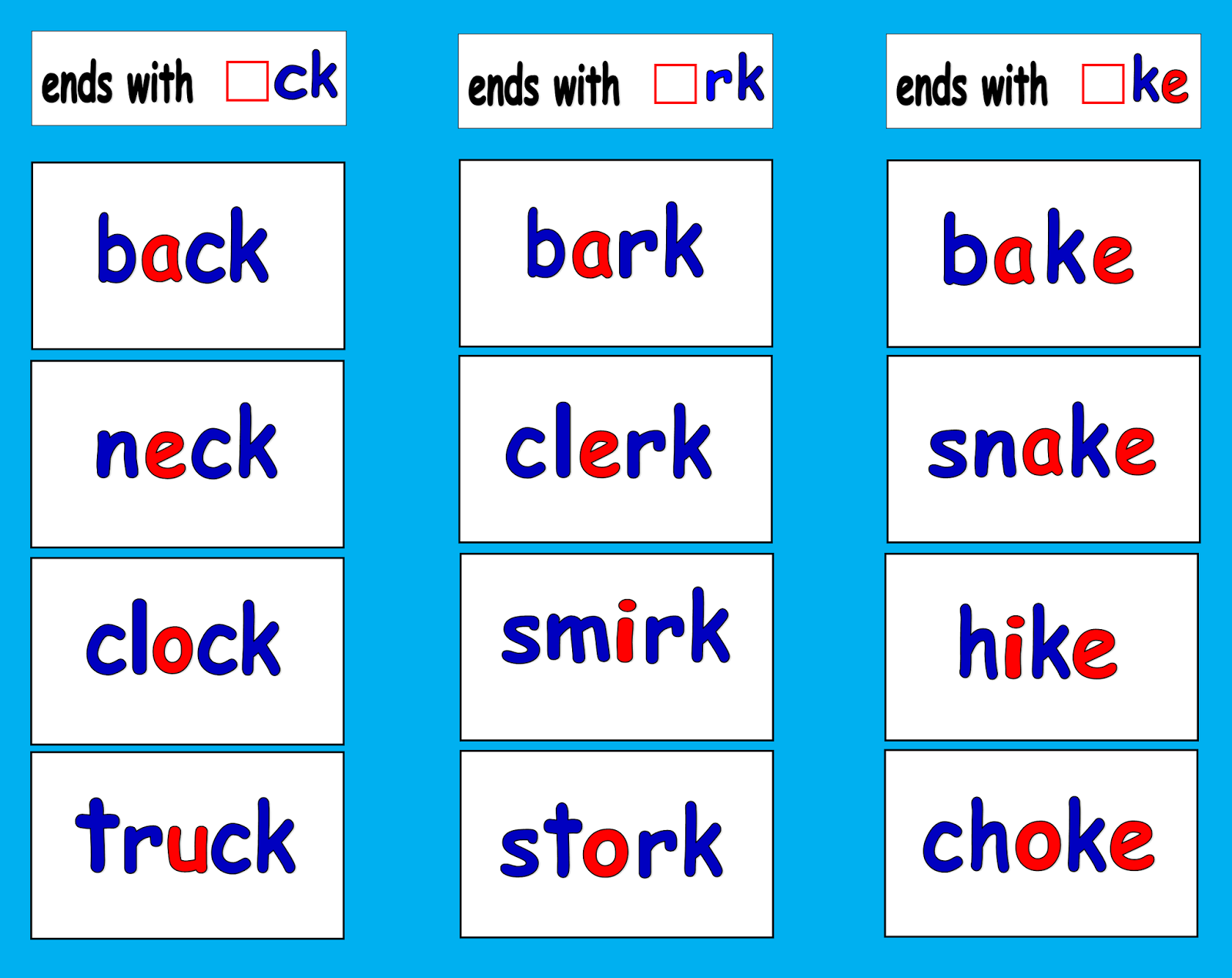 4 letter words that start with f and end in k 4 letter words ending in k