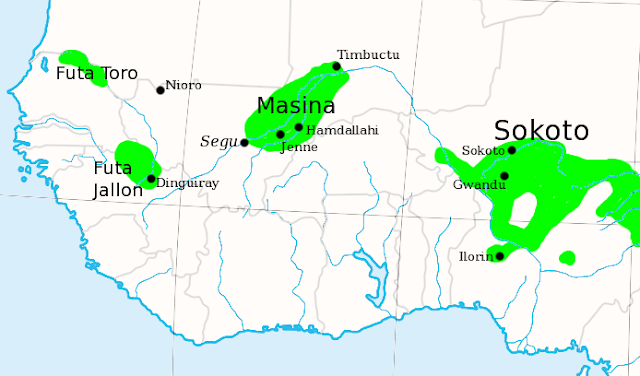 Image Attribute: Jihadist Objective is to create Fulani Empire / Sokoto Caliphate   Source: Wikimedia Commons