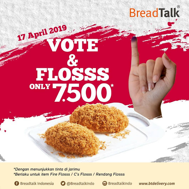 #BreadTalk - #Promo Vote & Floss Hanya 7500 (17 April 2019) #BreadTalk - #Promo Vote & Floss Hanya 7500 (17 April 2019)