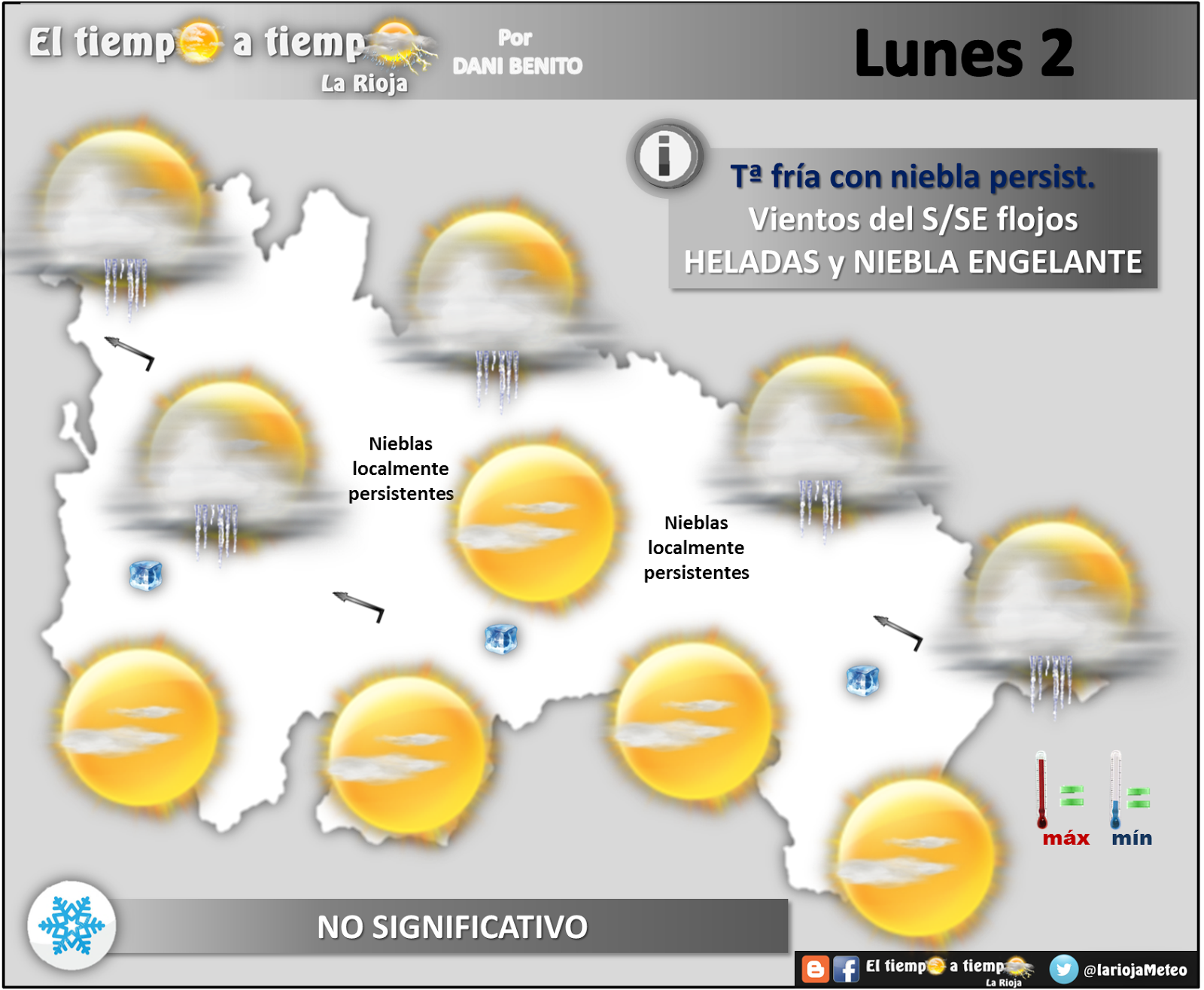 El Tiempo a tiempo La Rioja Predicción del tiempo en La Rioja del 2 al 6 de Enero`17 El Tiempo a tiempo La Rioja Predicción del tiempo en La Rioja del 2 al 6 de Enero`17