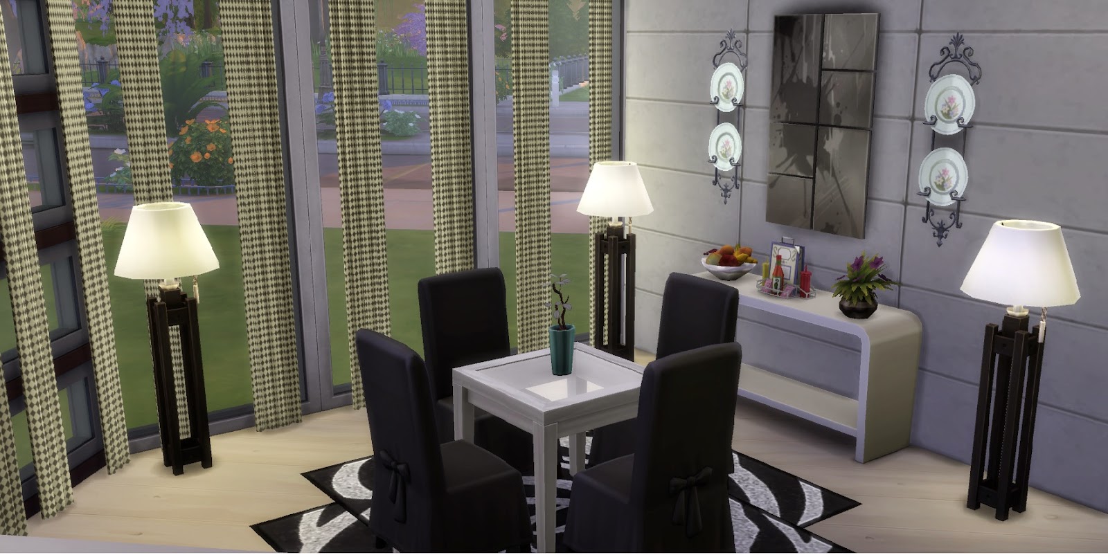 My Sims 4 Blog: Square Dining Table Set in 5 Colours by wendy35pearly
