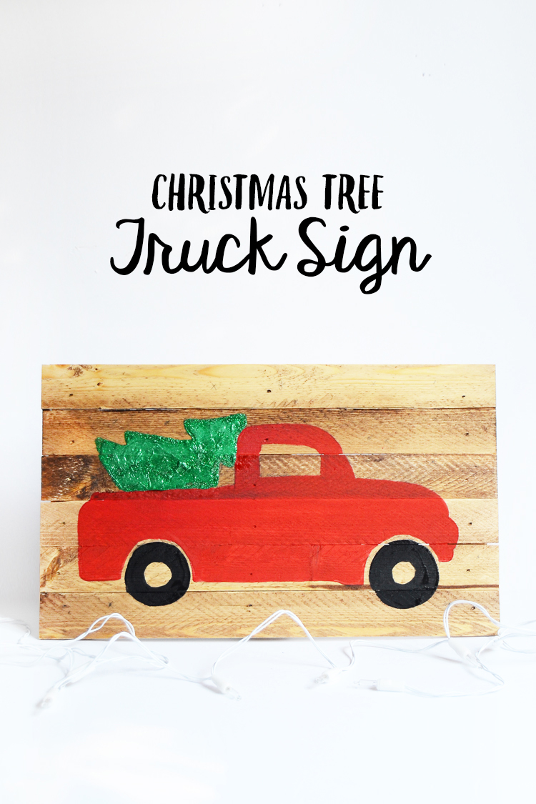 christmas sign truck at crafts unleashed