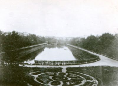 Казанский парк Черное озеро, фотография конца XIX века