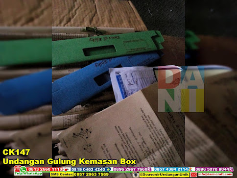 jual Undangan Gulung Kemasan Box