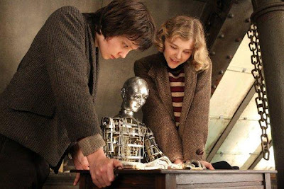 asa butterfield, isabelle, automaton draws george melies drawing