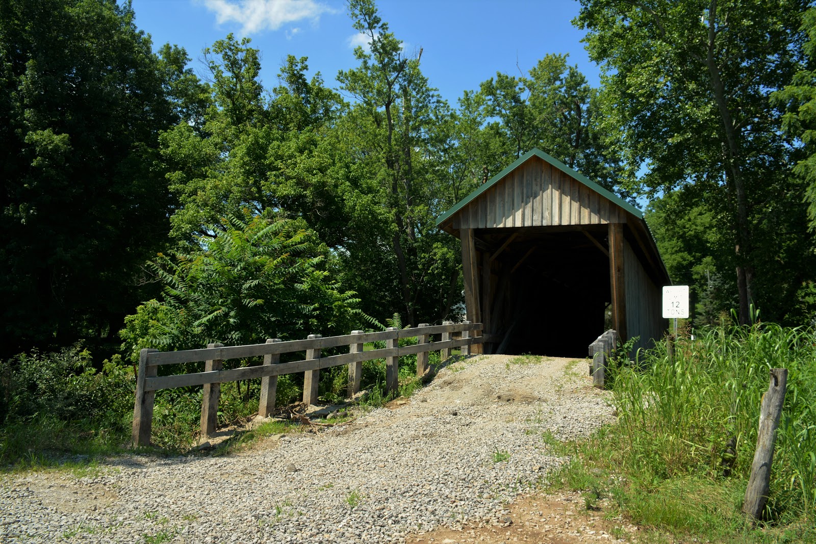 COVERED BRIDGES IN OHIO + BARKHURST MILL COVERED BRIDGE CHESTERHILL, OHIO