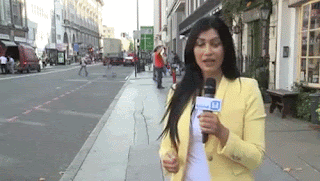 live tv reporter photobomb funny bike crash man on bicyle crashes into kerb falls off