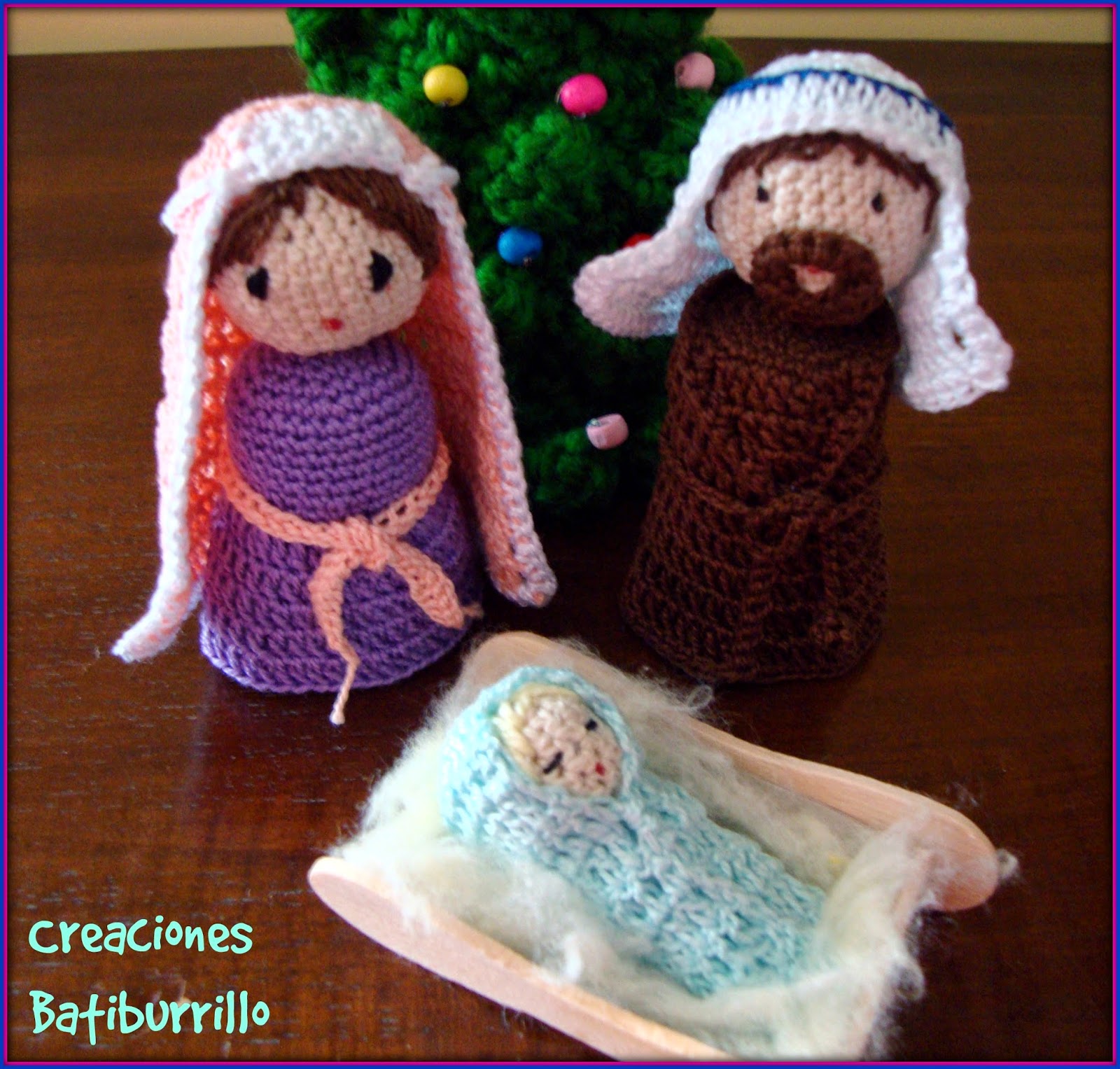 Belén a crochet con patrón