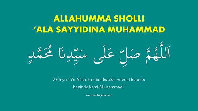 Tulisan allahumma sholli ala sayyidina muhammad wa ala ali sayyidina muhammad artinya