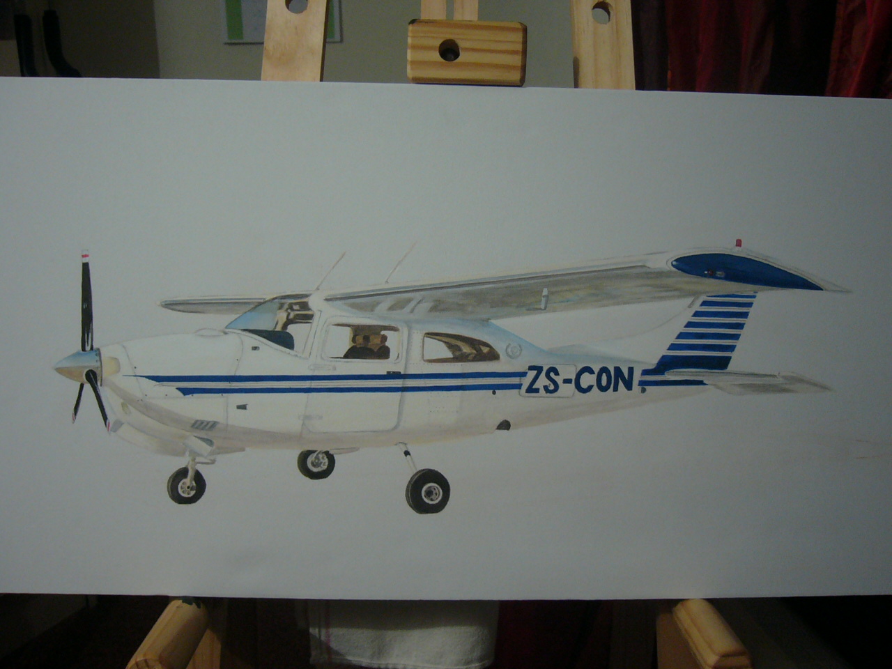 Art From The Heart Tutorials Acrylic Painting of an Aircraft
