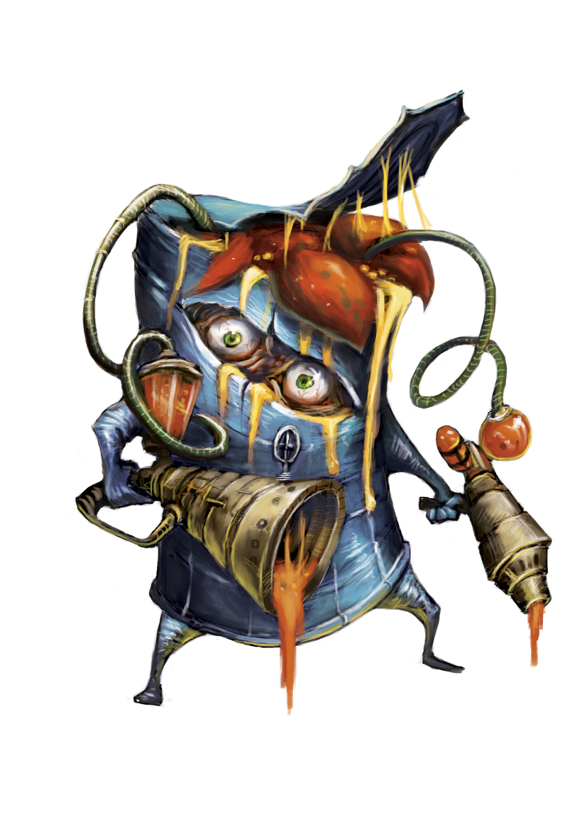 Michele Illustrator Card mostrozzi Barattolo maleodorante