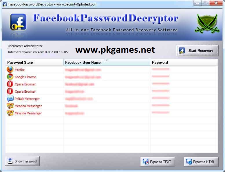Start password. Password Decryptor. SILICAANDPINA Decryptor.