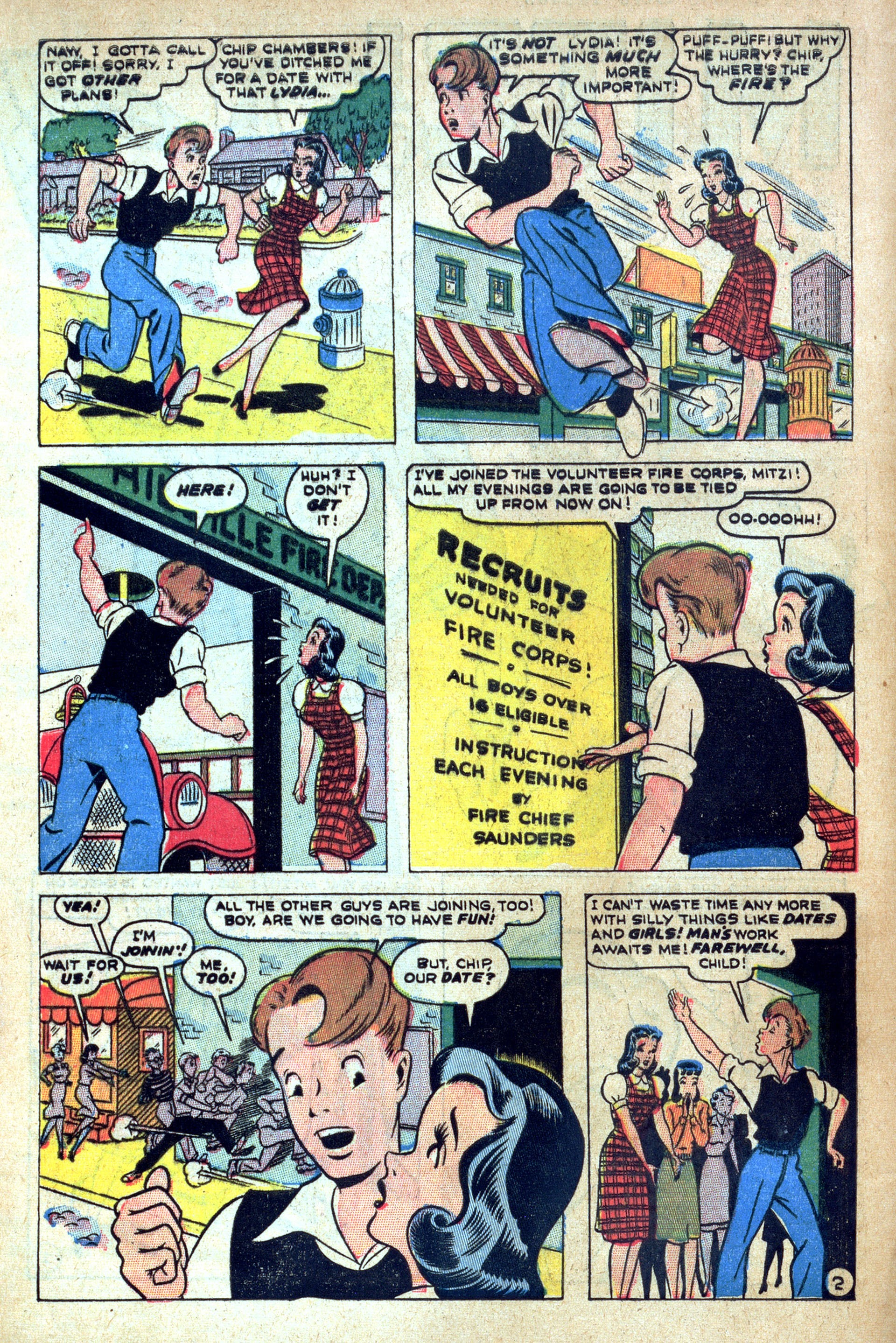 Read online Mitzi's Boy Friend comic -  Issue #3 - 4