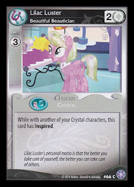 My Little Pony Lilac Luster, Beautiful Beautician The Crystal Games CCG Card