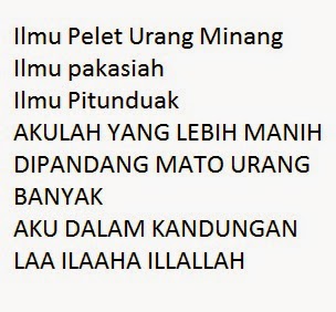 Ilmu Pelet Minang
