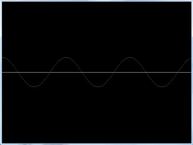 C graphics program to draw cosine wave graph