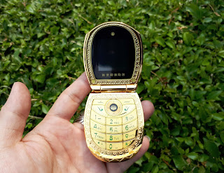 Hape Mewah Mafam U1 Metal Flip Lotus Flower Luxury Phone
