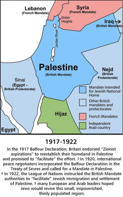 The Larger Borders Promised to Israel After WW1