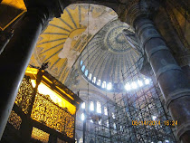 Interior of the Hagia Sophia, Christendom's highest architectural achievement for 1000 years