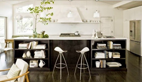 How to place the shelves in the kitchen