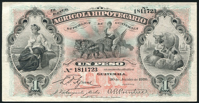 Guatemalan peso banknote