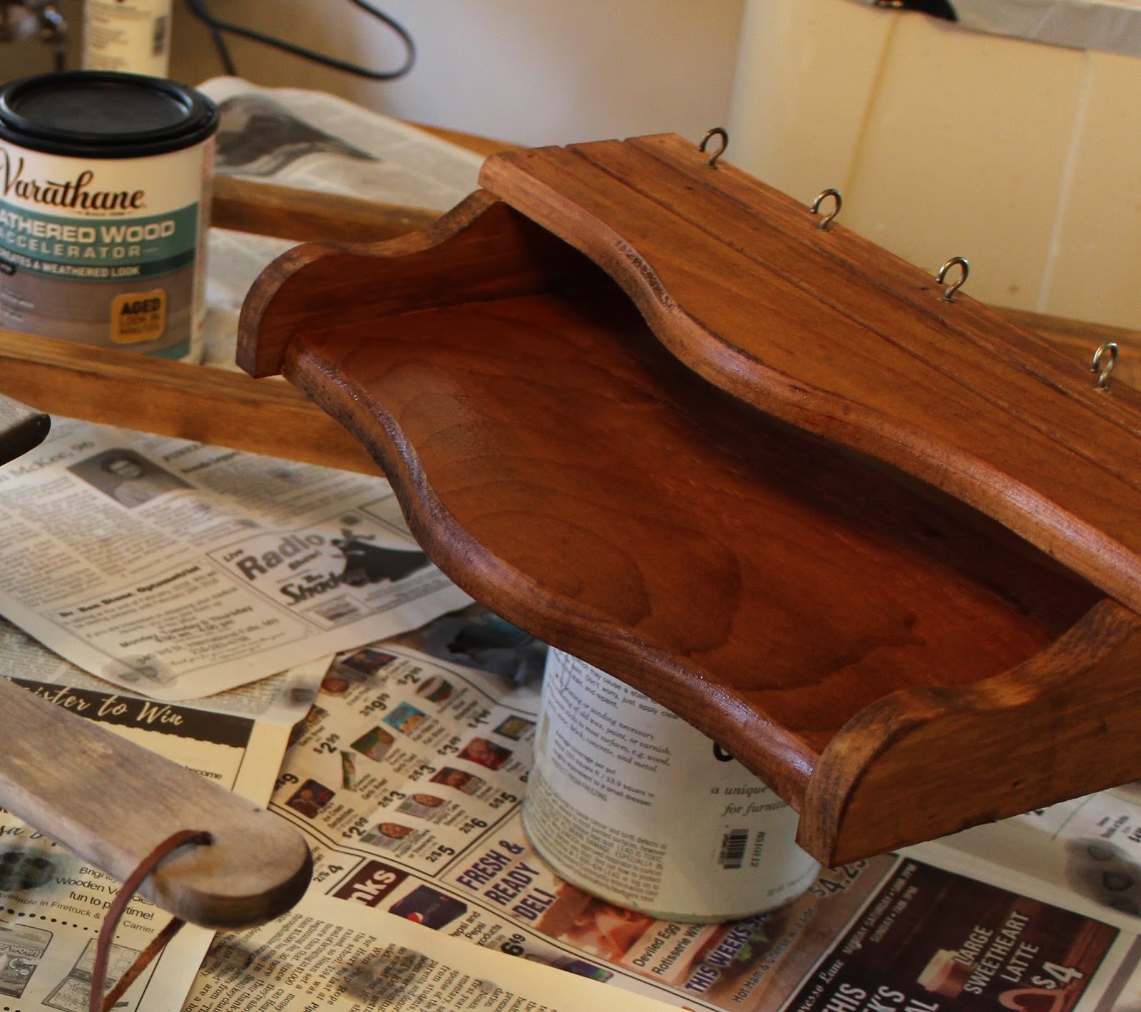 Upcycled Thrift Shop Mail & Key Holder - Organized Clutter