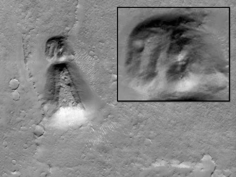 Mars Ancient Structures Buildings and Minarets built atop the ancient burial mound on Mars 2014