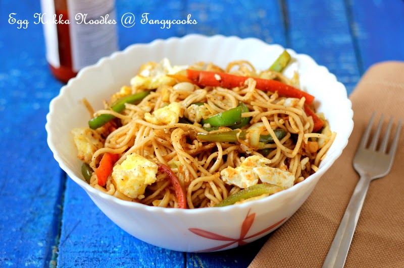 CONCOCTIONS OF A COOKAHOLIC !!! Egg noodles/Egg Hakka Noodles/Stir