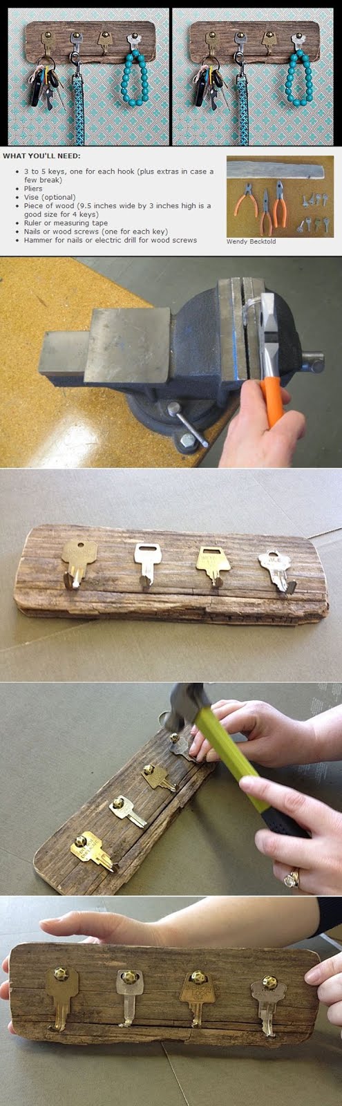 Reaproveite madeira e chaves